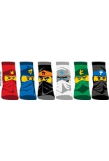 Bioworld LEGO - Ninjago Character Youth Ankle Socks 6 Pack