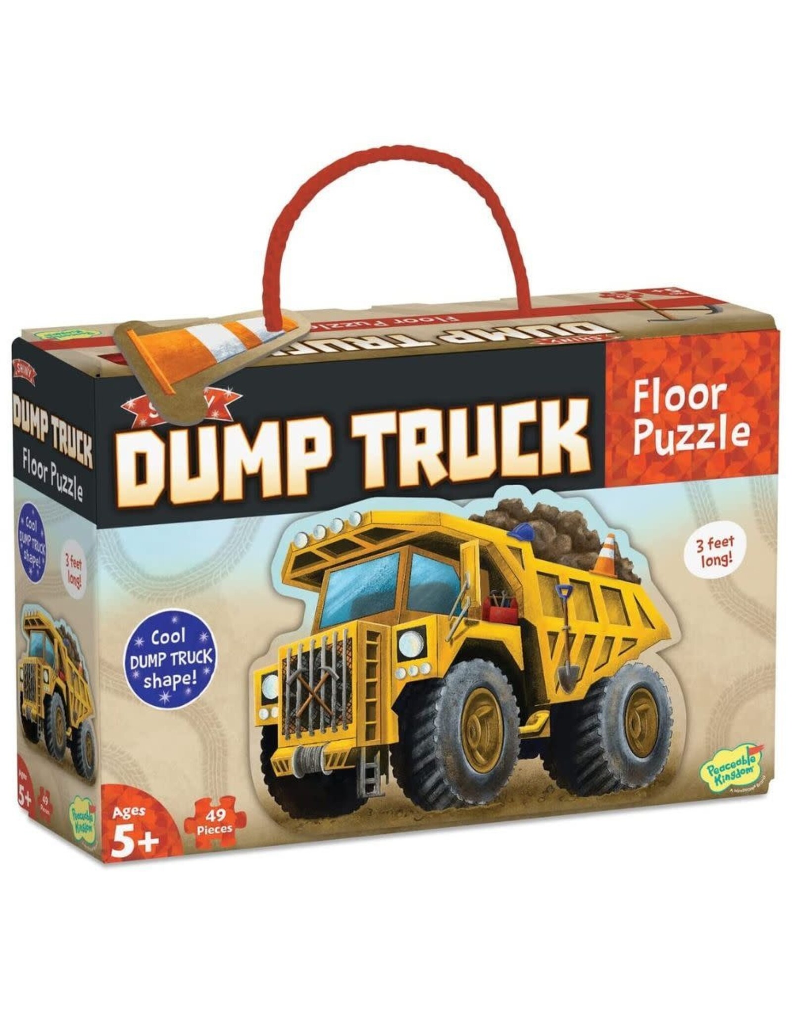 Peaceable Kingdom Dump Truck 49pc Floor Puzzle