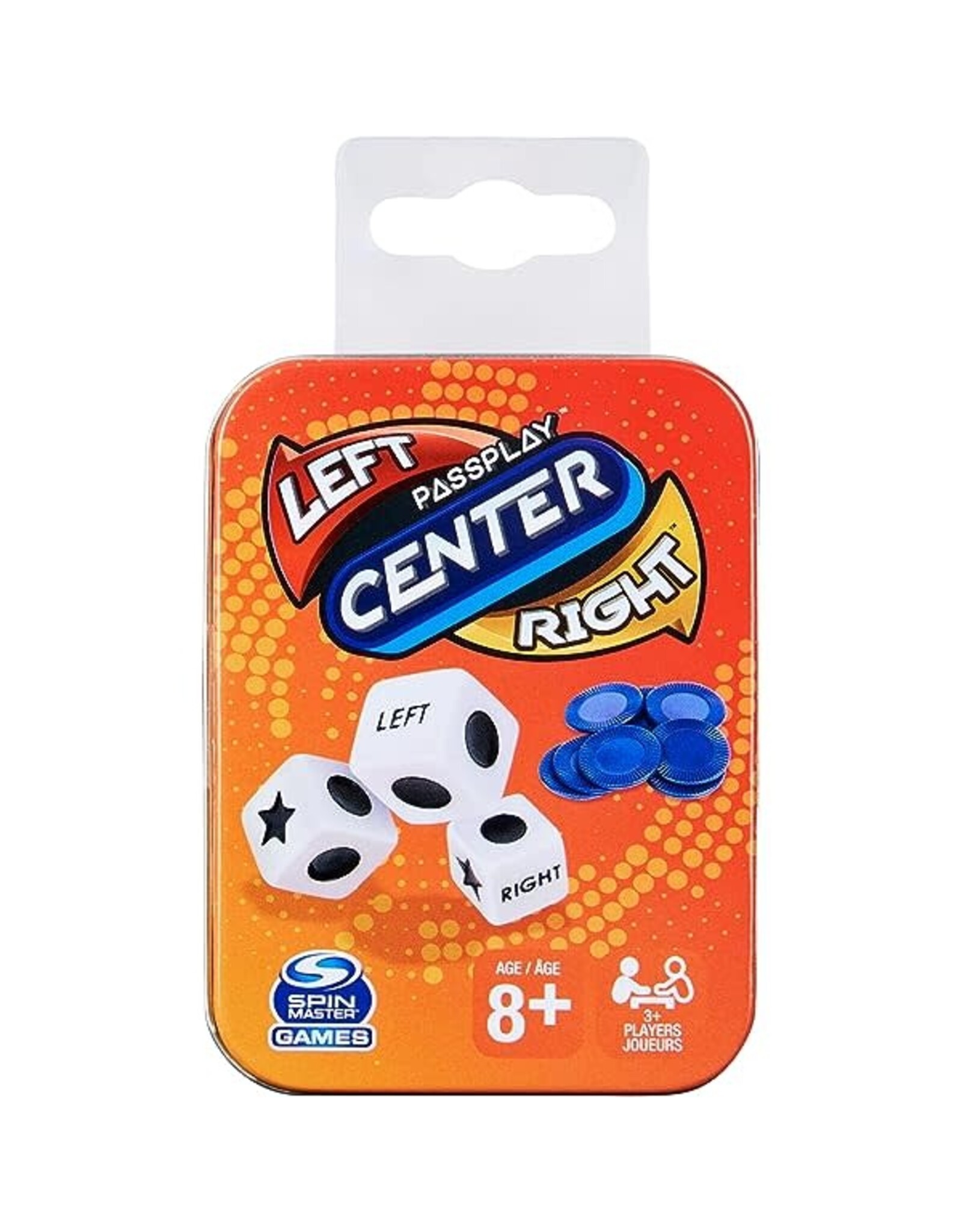 Spin Master Left Center Right Tin