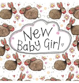 Alex Clark Art Rabbit Baby Girl Card