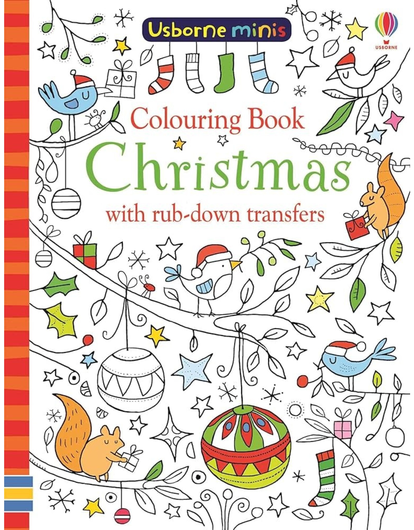 Usborne Colouring Book Christmas With Rub-Down Transfers