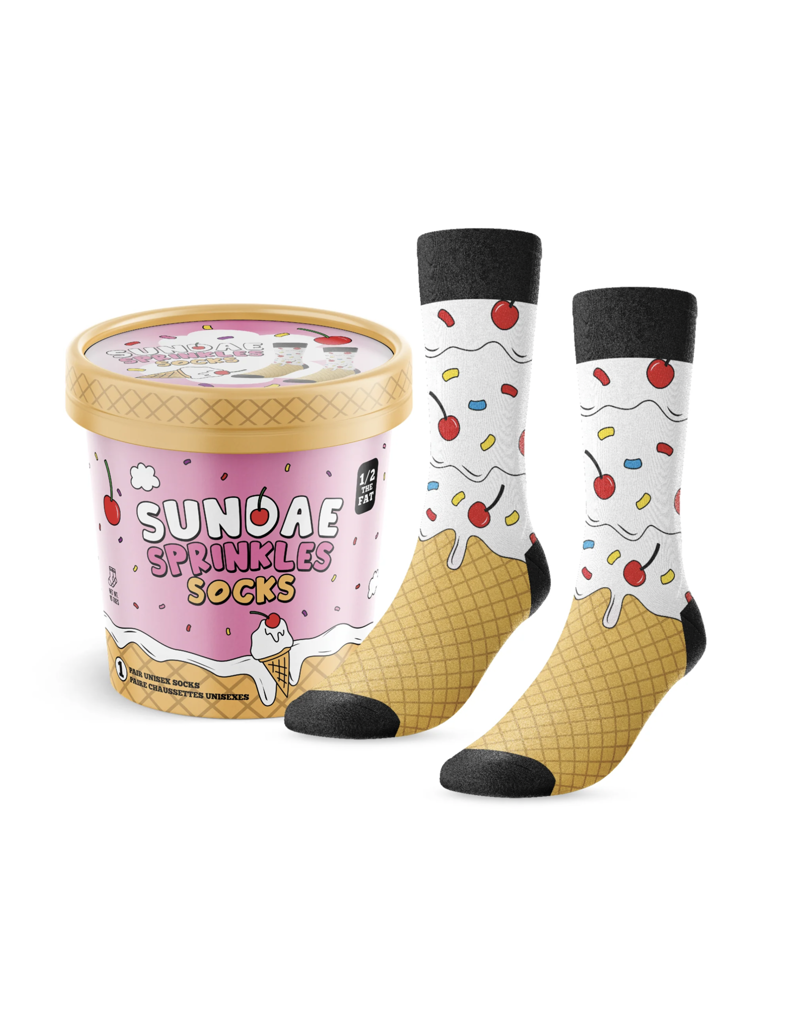Main & Local Sundae Sprinkles Ice Cream Socks