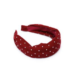 Great Pretenders Sparkle Red Velvet Headband