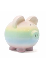Rainbow Ombre Ceramic Piggy Bank