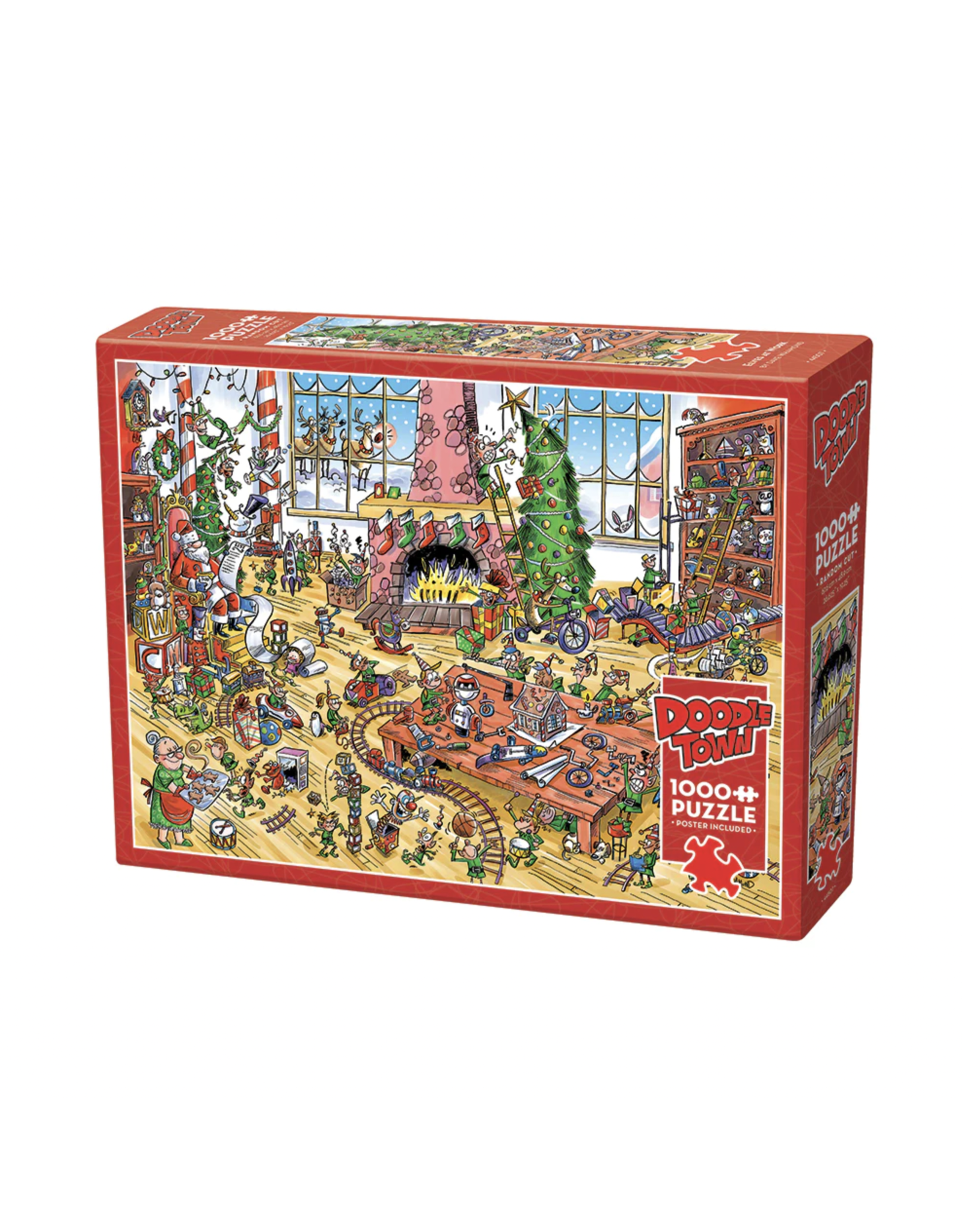 Cobble Hill DoodleTown: Elves at Work 1000 pc