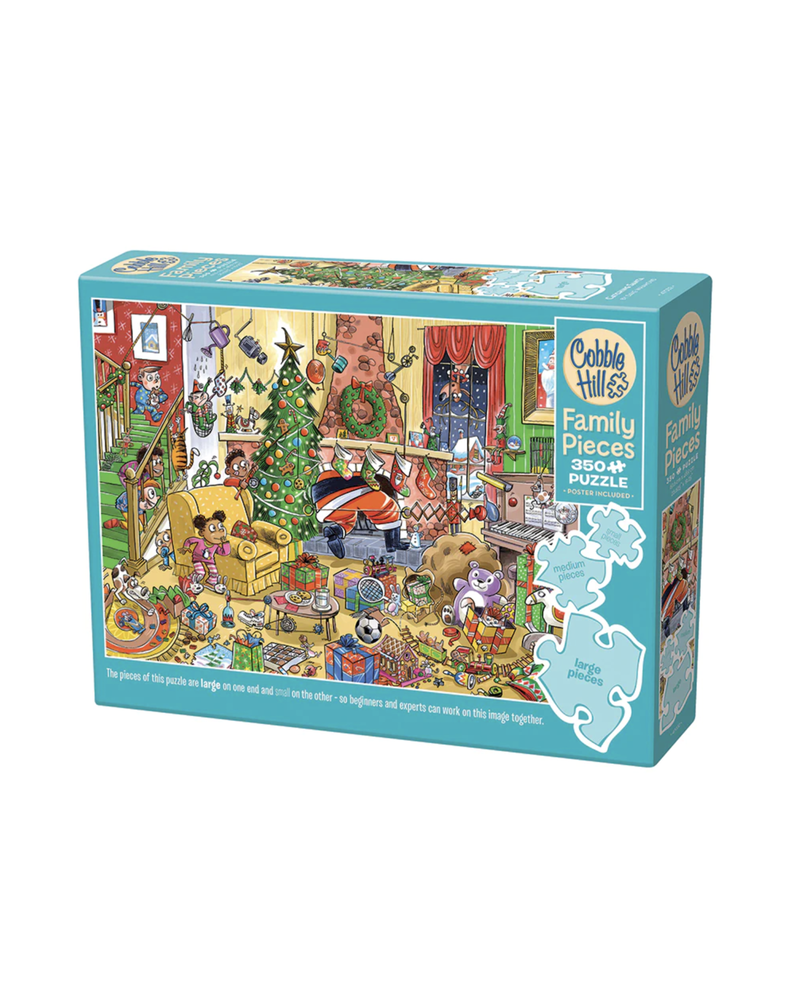 Cobble Hill Catching Santa 350 pc Family Puzzle