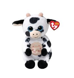 Ty Beanie Bellies - Herdly Black & White Cow Reg