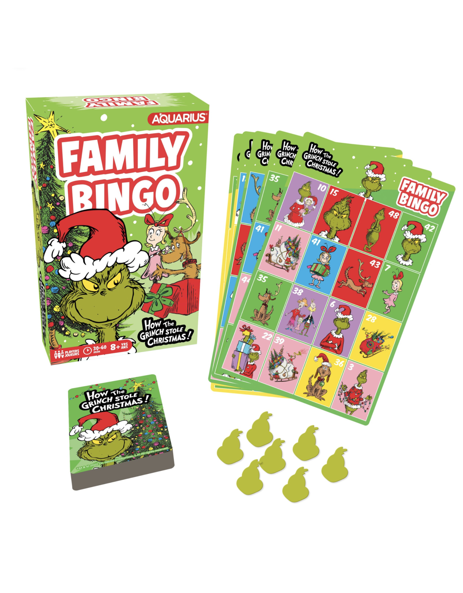 NMR Grinch Christmas Family Bingo Game