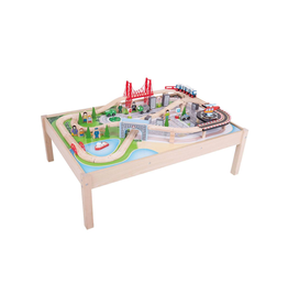 Bigjigs Toys Bigjigs City Train Set and Table