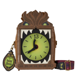 Loungefly Haunted Mansion Grandfather Clock Glow Crossbody Bag