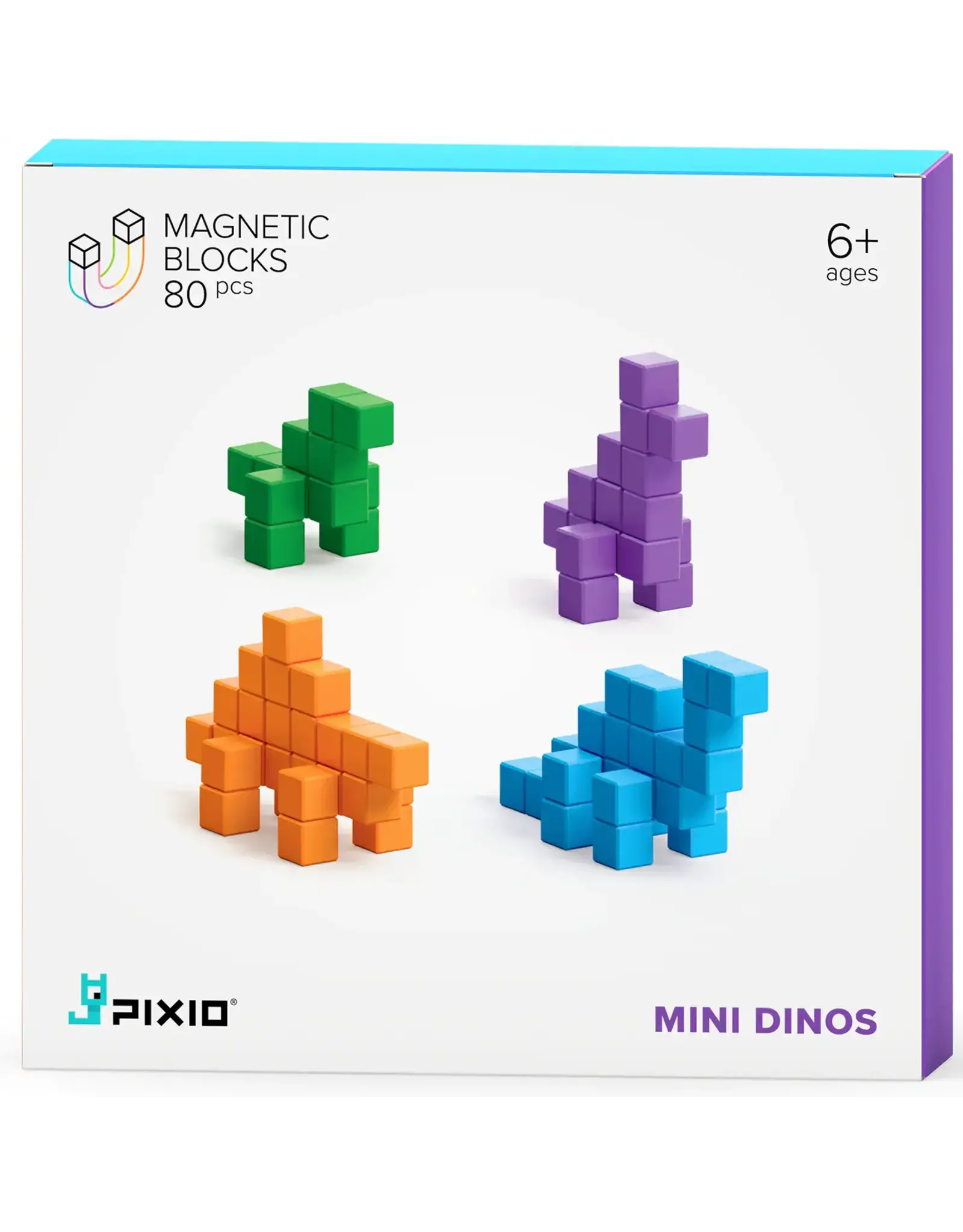 Pixio: Magnetic Blocks - Mini Dinos