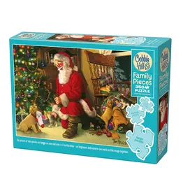 Cobble Hill Santa's Lucky Stocking 350 pc Family Puzzle