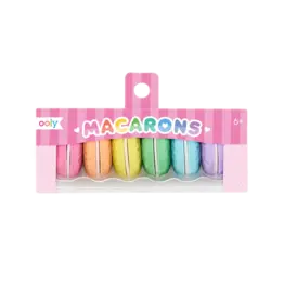 Ooly Macarons Scented Erasers - Set of 6