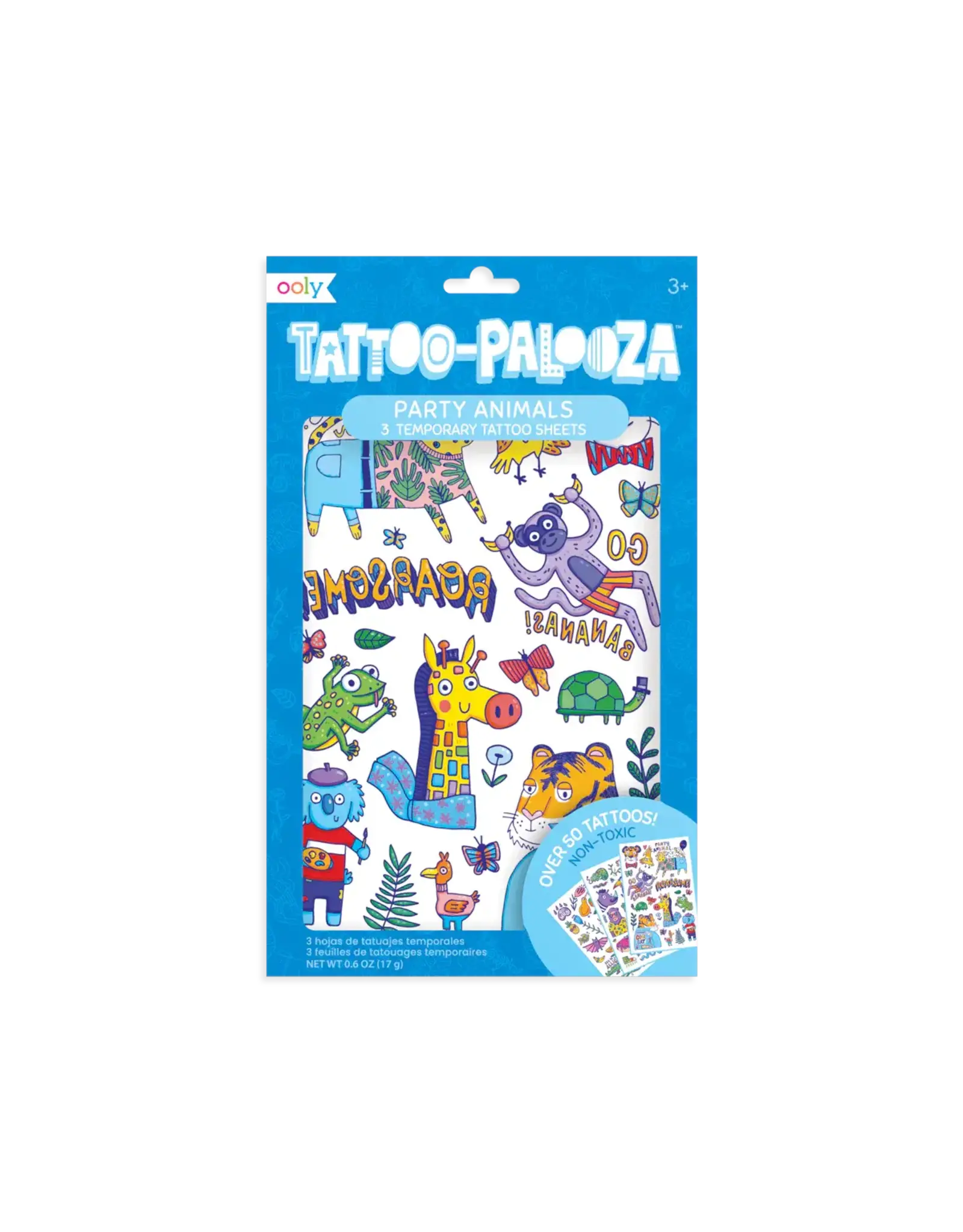 Ooly Tattoo Palooza Temporary Tattoos - Party Animal