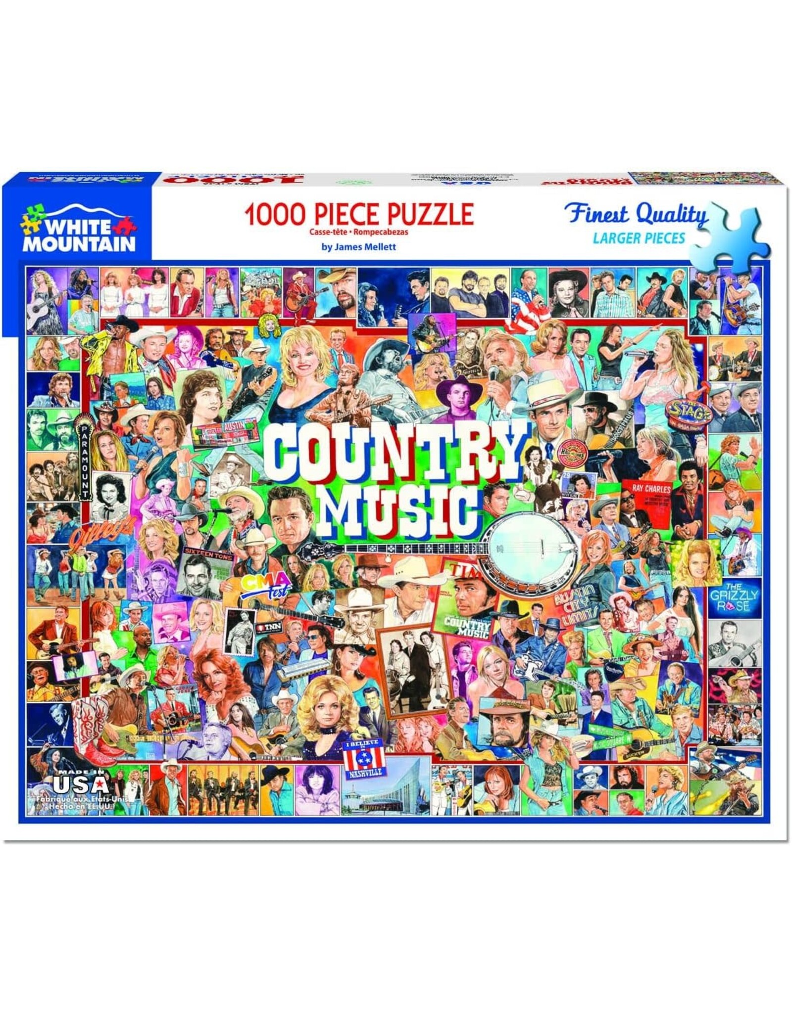White Mountain Puzzles Country Music 1000pc