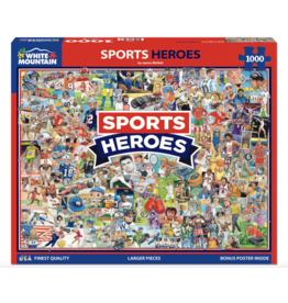 White Mountain Puzzles Sports Heroes 1000pc