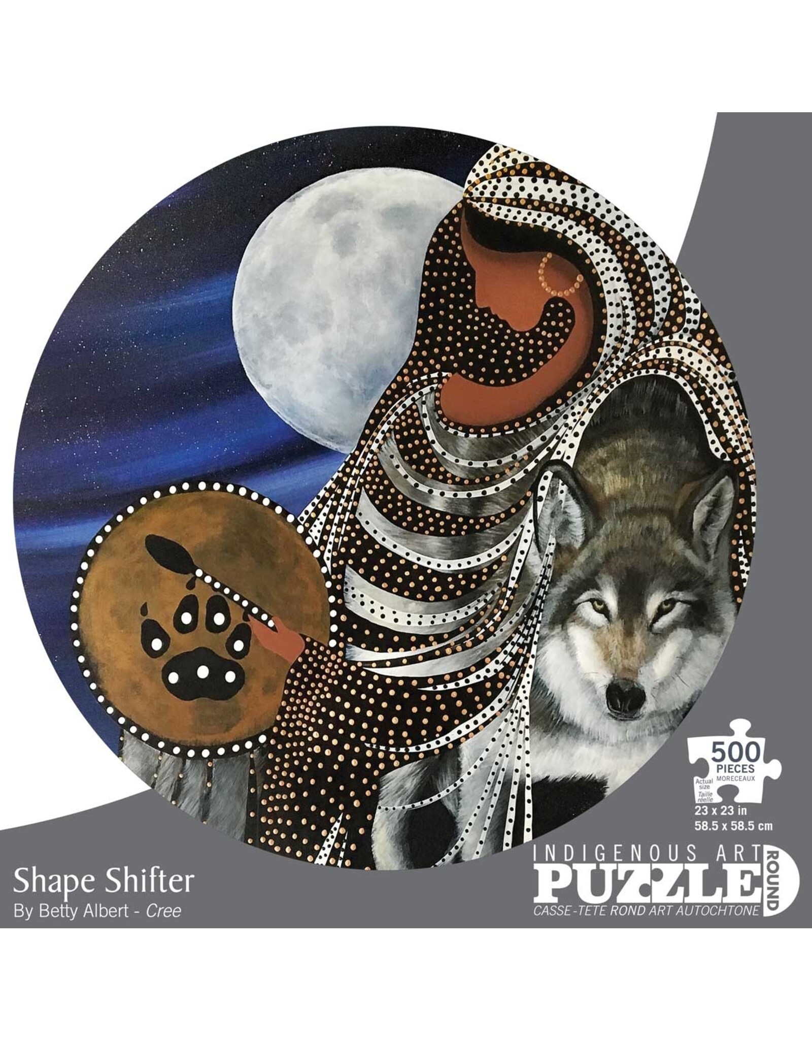 Indigenous Collection Shape Shifter 500pc Round Puzzle