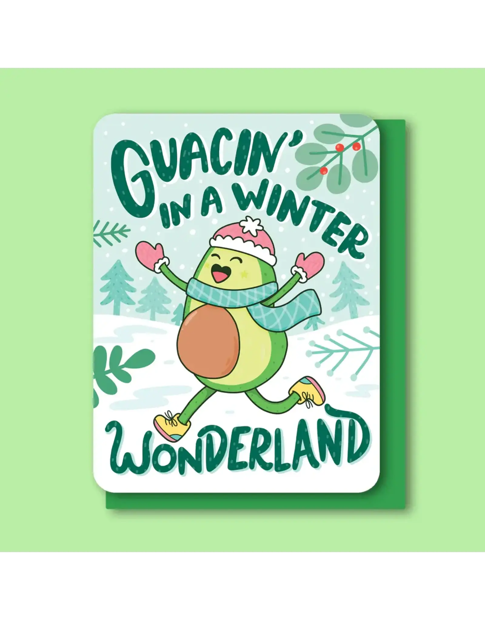 Turtle's Soup Guacin In A Winter Wonderland Greeting Card CLEARANCE FINAL SALE
