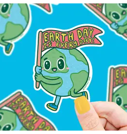 Turtle's Soup Earth Day Is Everyday Vinyl Sticker