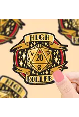 Turtle's Soup High Roller D20 Dice Polyhedron Tabletop Gaming Vinyl Sticker