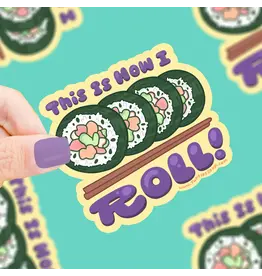 Turtle's Soup This Is How I Roll Sushi Funny Vinyl Sticker