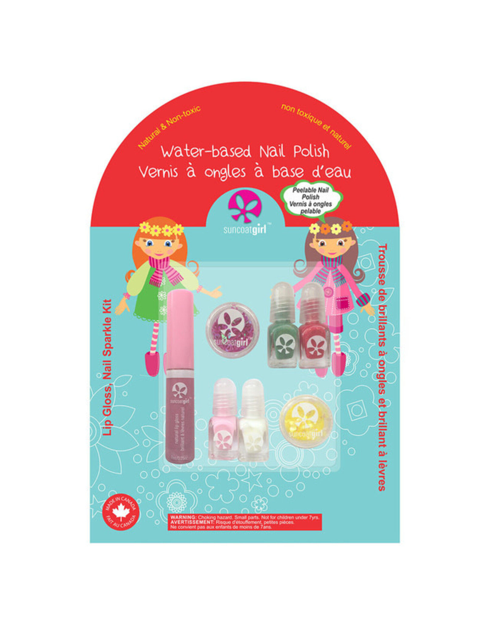 Lip Gloss Nail Sparkle Kit - Made in Canada