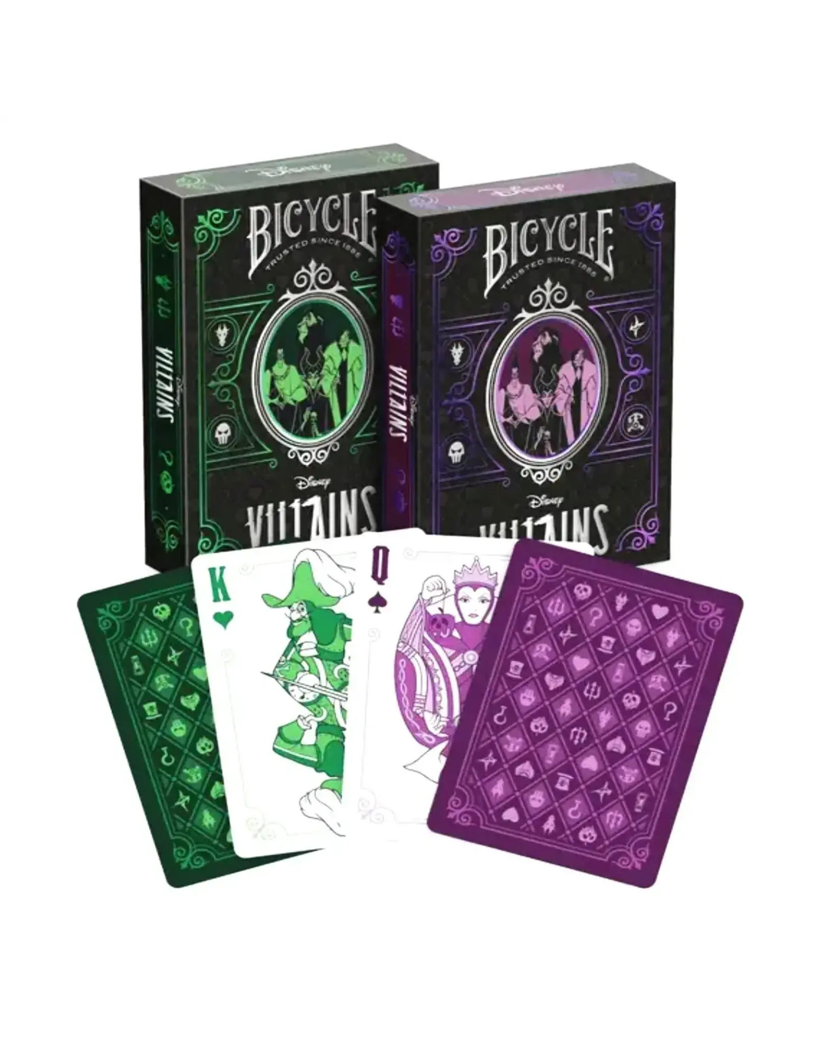 Bicycle Bicycle - Disney Villains Green/Purple Playing Cards Assorted