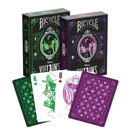 Bicycle Bicycle - Disney Villains Green/Purple Playing Cards Assorted