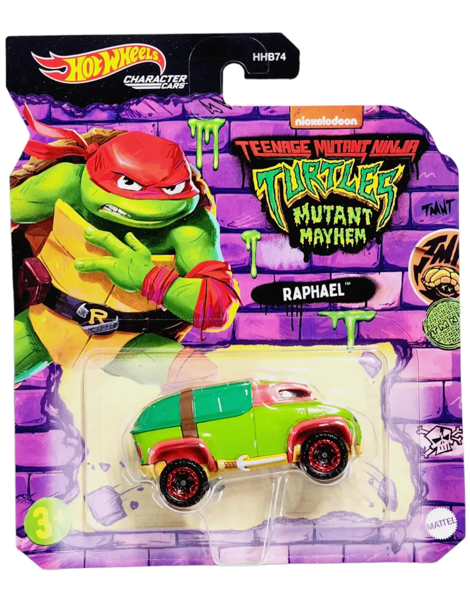 Mattel Hot Wheels - Character Car: TMNT - Raphael
