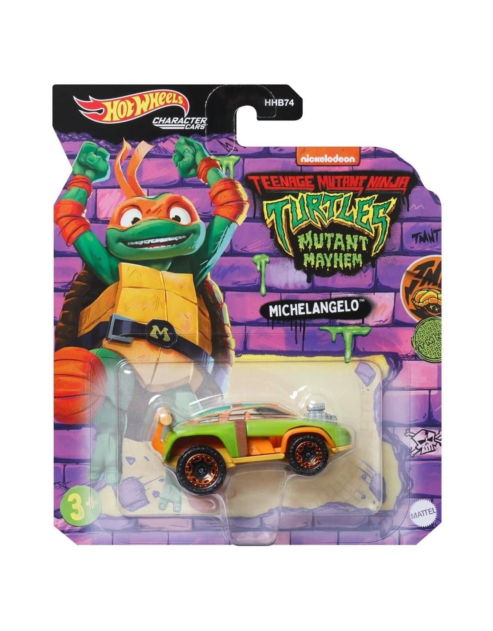 Mattel Hot Wheels - Character Car: TMNT - Michelangelo