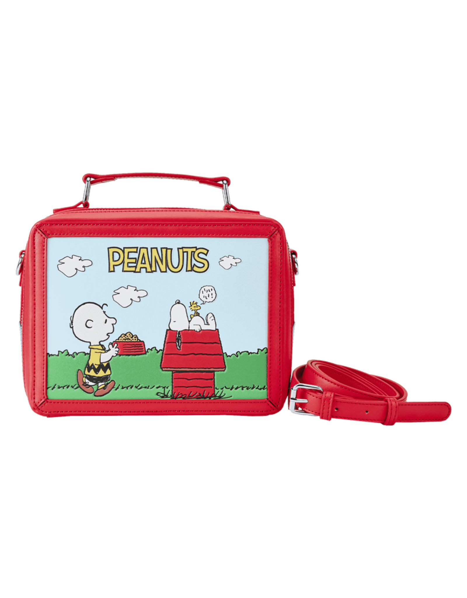 Loungefly Peanuts Charlie Brown Vintage Lunchbox Crossbody Bag