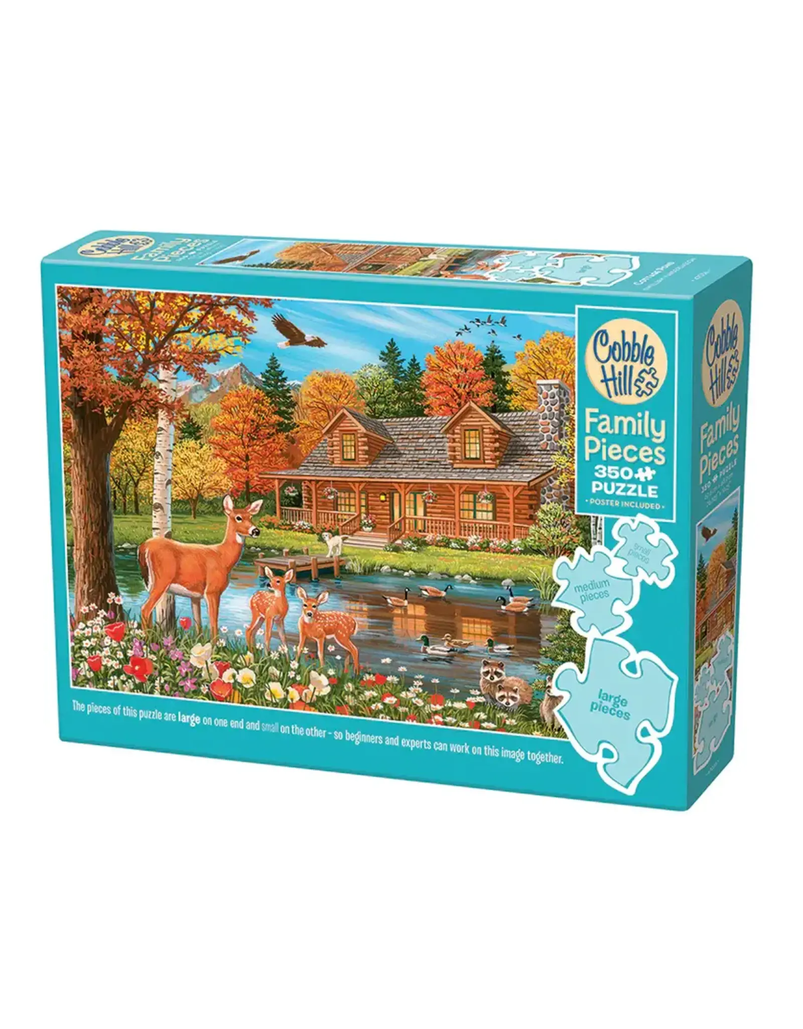 Cobble Hill Cottage Pond 350pc Family Puzzle