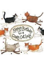 Alex Clark Art Cat Lady Birthday Card