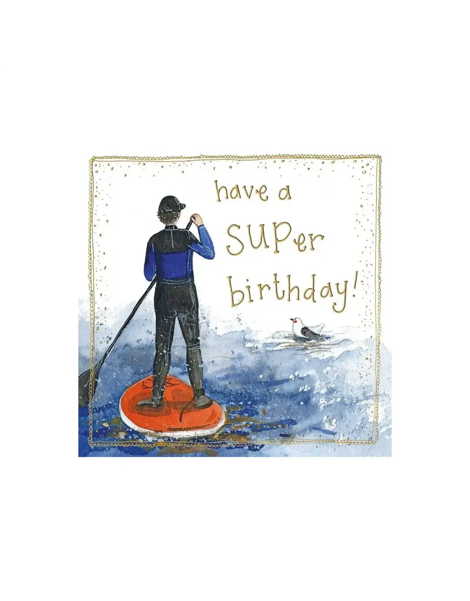 Alex Clark Art Paddle Boarding Birthday Card