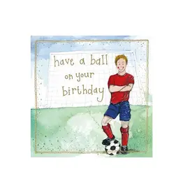 Alex Clark Art On The Ball Birthday Card