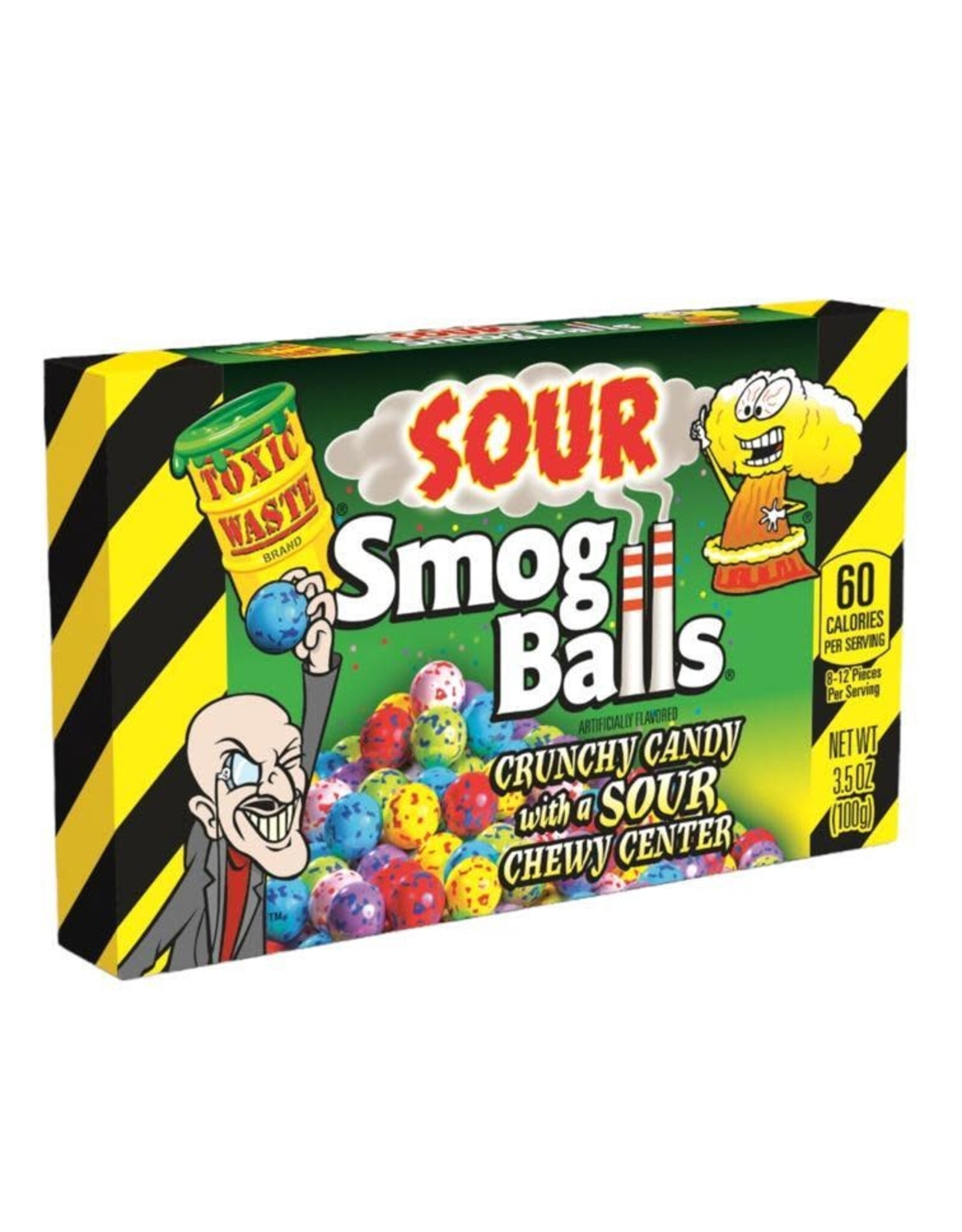 Toxic Waste Sour Smog Balls Theatre Box