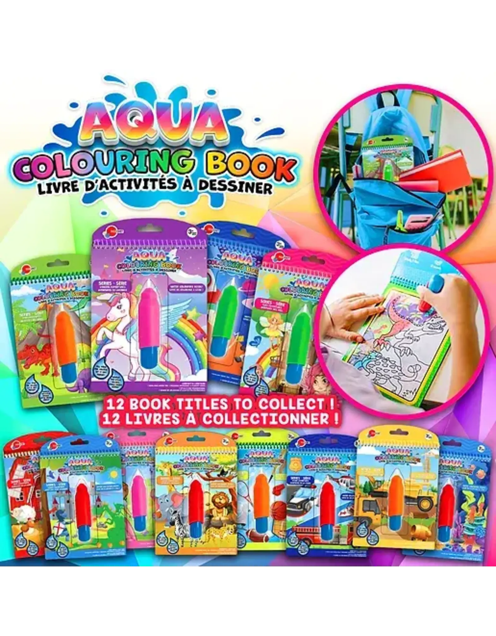 Aqua Coloring Book - Robots & Monsters Assorted