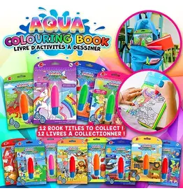 Aqua Coloring Book - Robots & Monsters Assorted