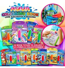 Aqua Coloring Book - Cute Pets & Desserts Assorted