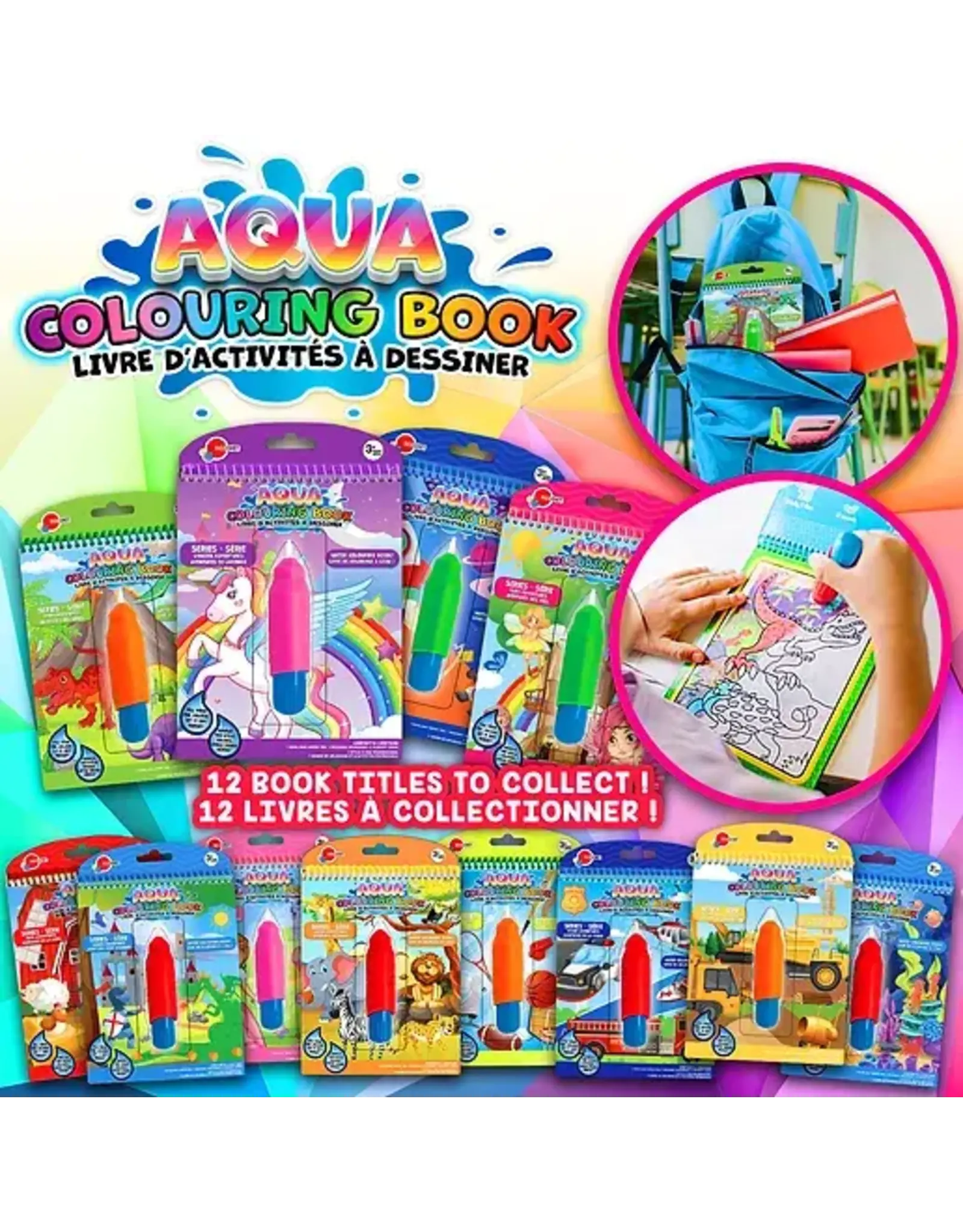 Aqua Coloring Book - Safari & Sport Assorted