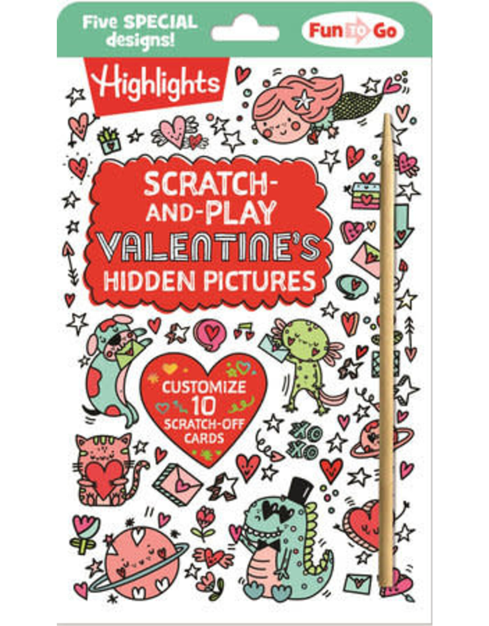 Scratch-and-Play Valentine's Hidden Pictures - Highlights