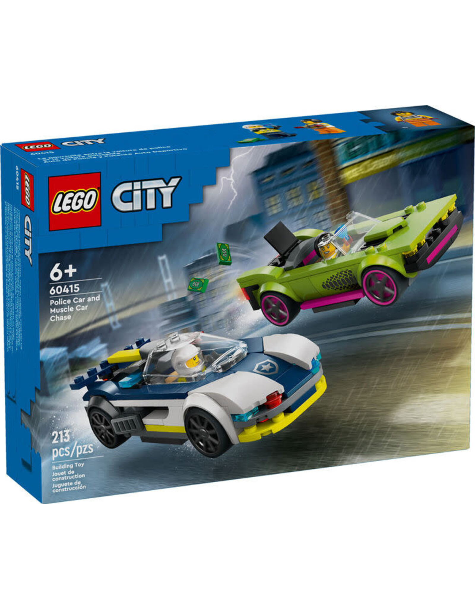 Lego Police Car and Muscle Car Chase