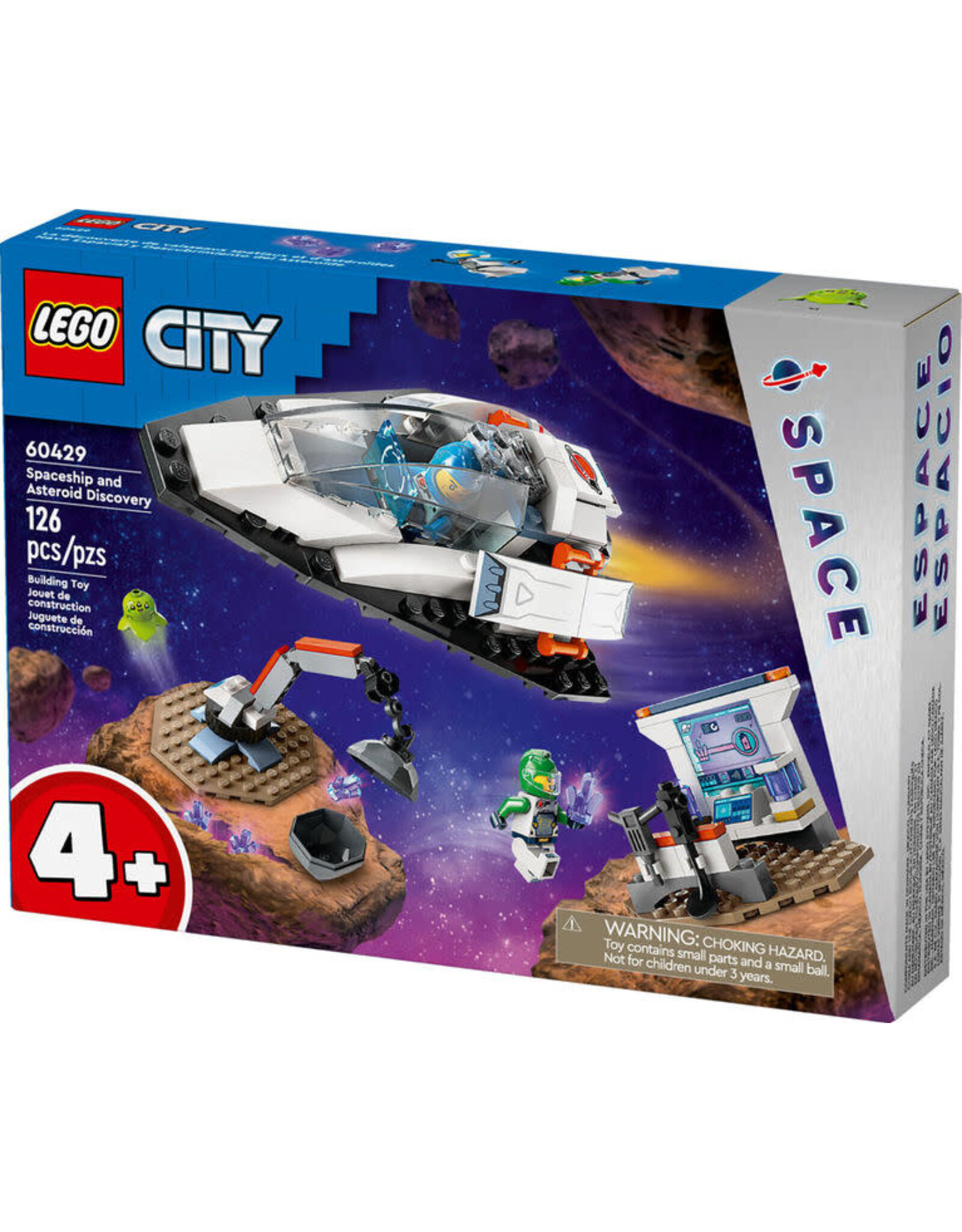 Lego Spaceship and Asteroid Discovery