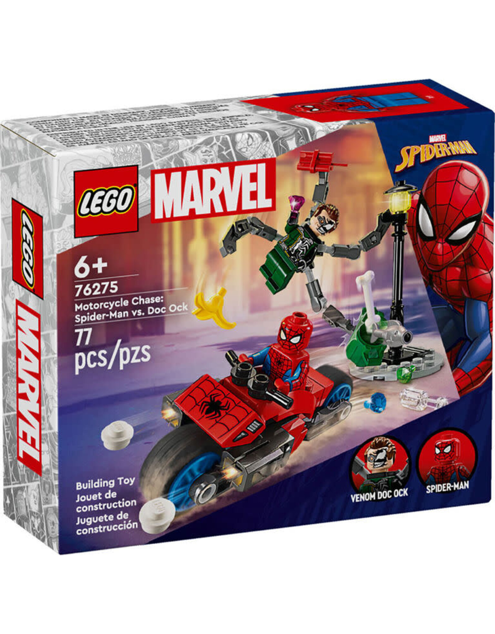 Lego Motorcycle Chase: Spider-Man vs. Doc Ock
