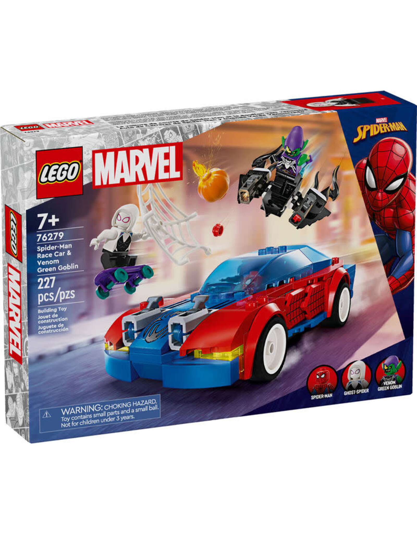 Lego Spider-Man Race Car & Venom Green Goblin