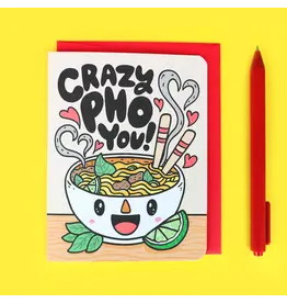 Turtle's Soup Crazy Pho You Cute Love Card