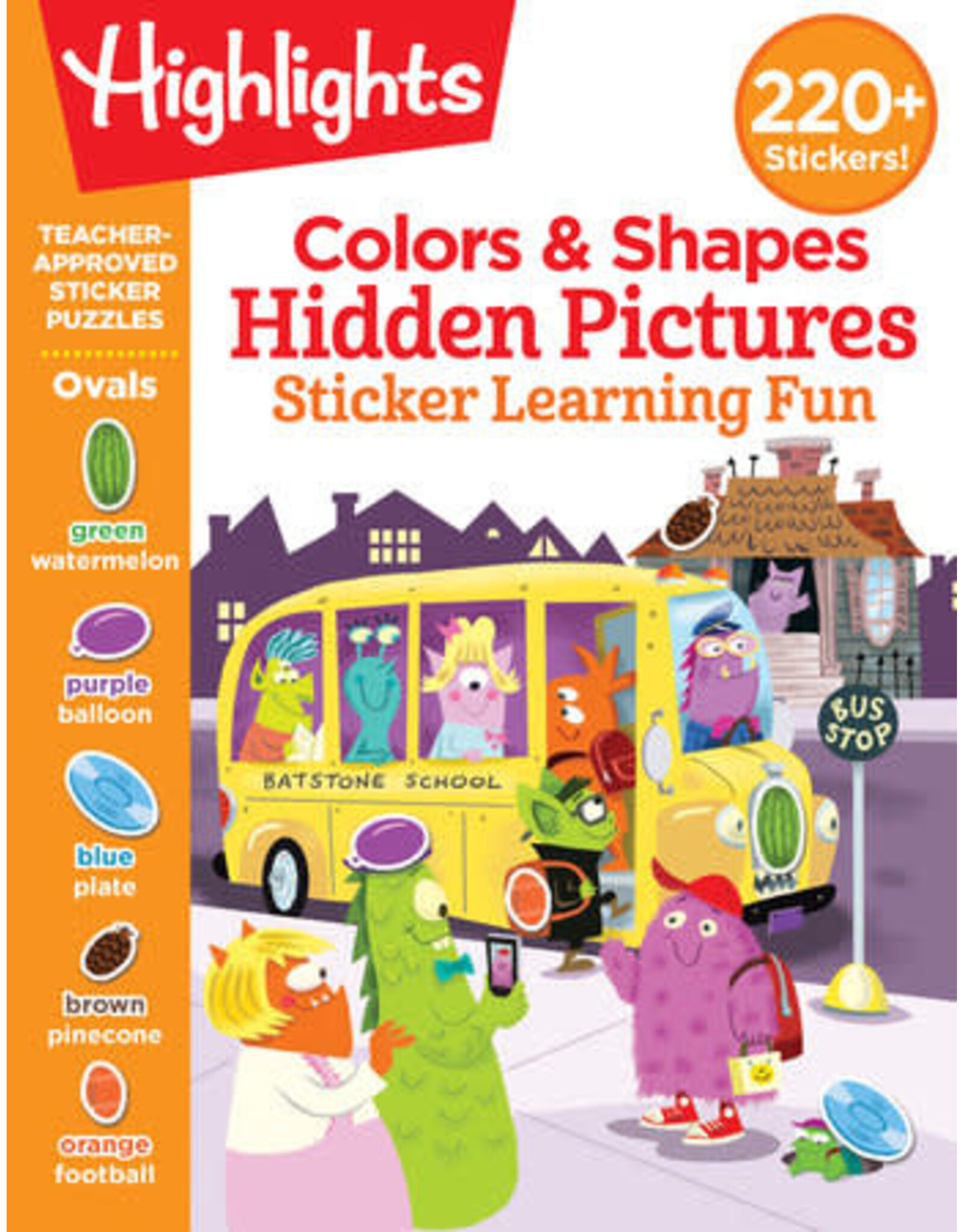 Highlights Colors & Shapes Hidden Pictures Sticker Learning Fun