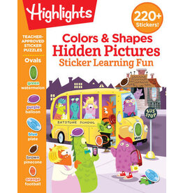 Highlights Colors & Shapes Hidden Pictures Sticker Learning Fun