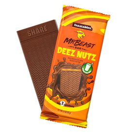 MrBeast Feastables Deez Nutz Peanut Butter Milk Chocolate Bar