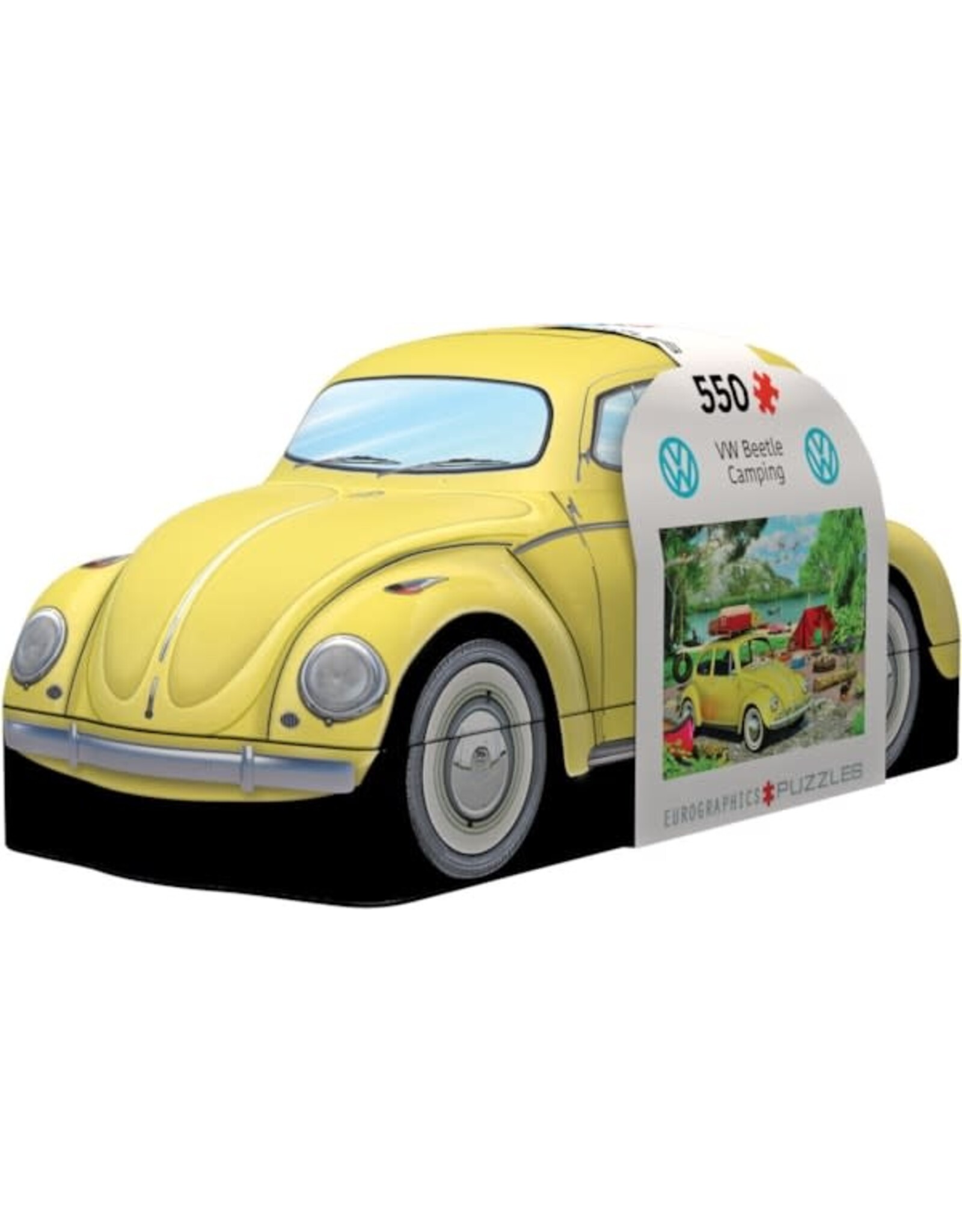 Eurographics VW Beetle Camping Shaped Tin 550pc